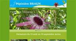 Desktop Screenshot of pepiniere-braun.com